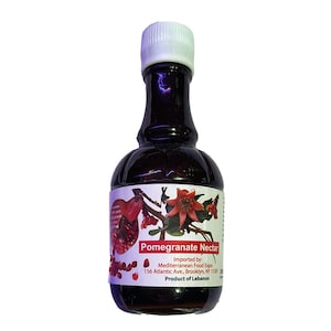 Néctar de granada libanés (melaza): 100% granada pura, sin aditivos.