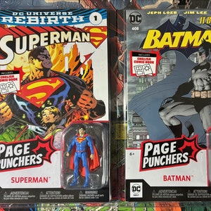 McFarlane Toys DC Page Punchers Batman 608 und Superman DC Rebirth 3-Zoll-Figur