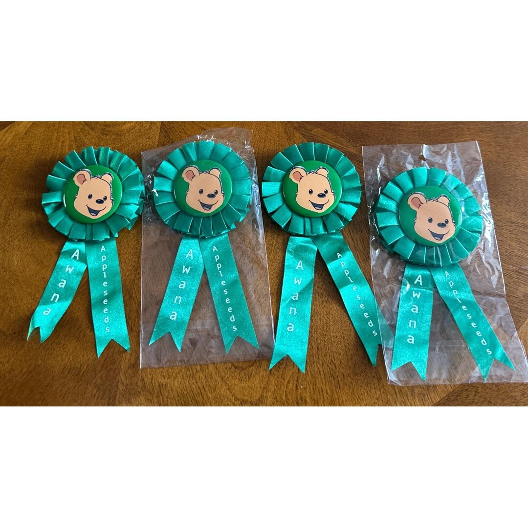 Awana Apple Seed Ribbon Old Style Lot of 4 - Etsy