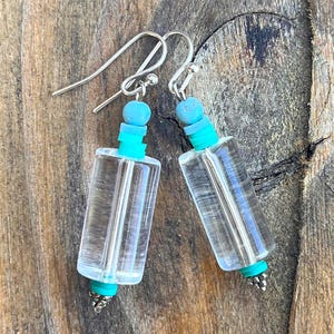 Handmade Clear Statement Earrings