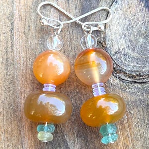 Handmade Vintage Bead Earrings Feat. Ancient Roman Glass