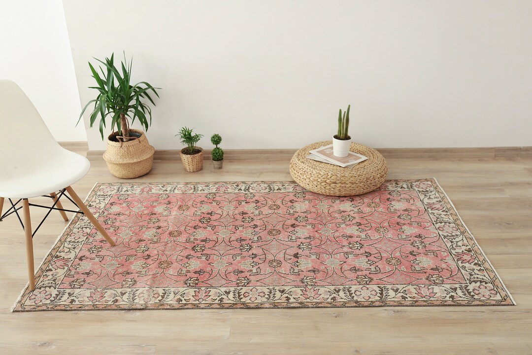 47x70 Inch Rug 4x7 Rug, Bohemian Rug 4x7,old Small Rug,vintage Small Rug, Anatolian ...
