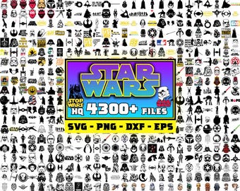 4300+ Starwars SVG Bundle, Starwars svg, Starwars png, Starwars clipart, baby yoda svg, skywaler svg, Cartoon svg, dart wader svg, yoda svg