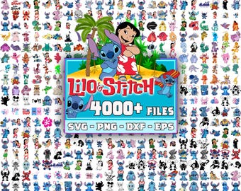 4000+ Lilo and Stitch Bundle, Lilo and Stitch SVG, Lilo and Stitch PNG, stitch svg , stitch png, lilo svg, lilo and stitch clipart, cartoon