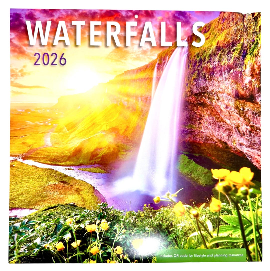 2026 WATERFALLS 12 X 24 16 Month Wall Calendar NEW SEALED Etsy Il 1u2s 