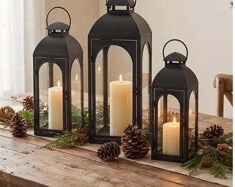 Set of 3 Oversized Black Iron Arched Backdrop Stands | Wedding Archway Event Decor Photo Booth Prop Home Garden Party Decoration