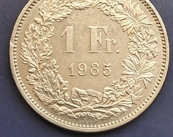 1 Swiss franc 1985