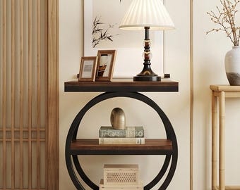 Minimalist Wooden Bedside Table Nightstand Multiuse Side Table for Bedroom Living Room Accent Furniture