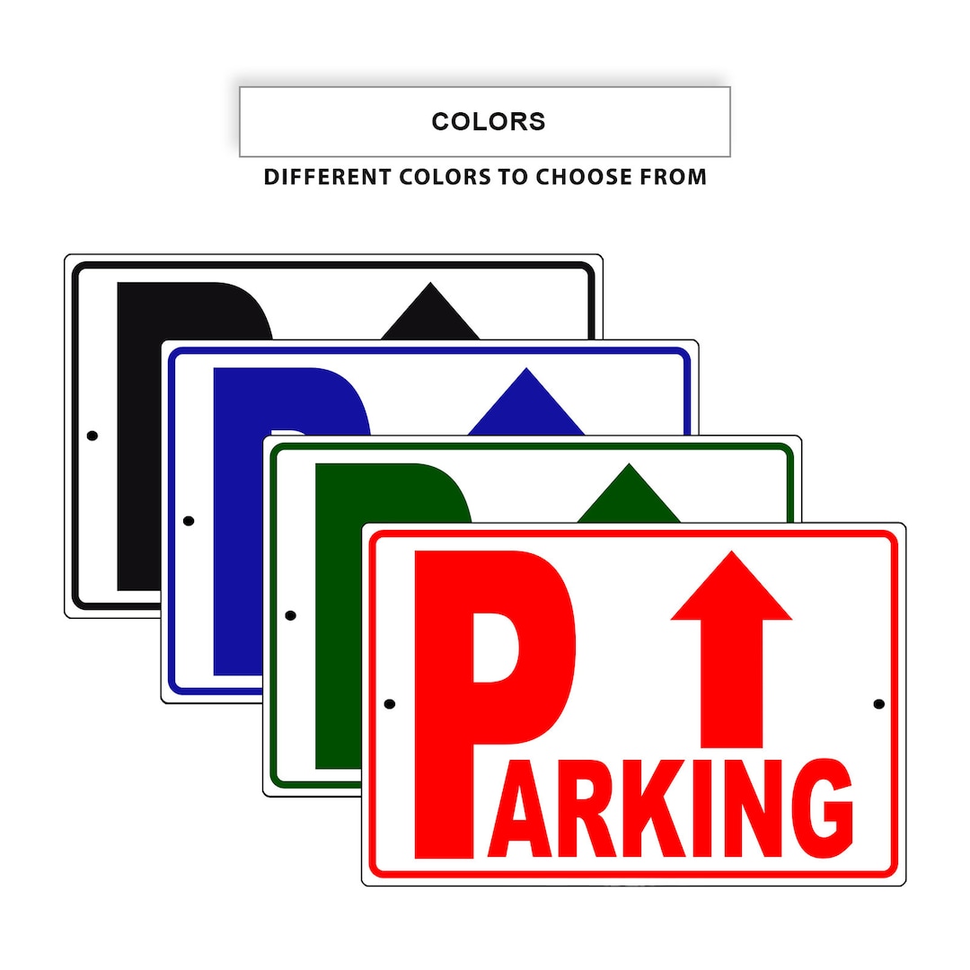 Parking With up Arrow Metal Sign Reserved Parking Lot Road Street Home ...