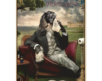 Aristopaws Bathroom Humor - Afghan Hound Wall Art