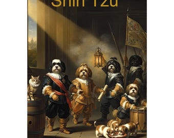 Shih Tzu Calendar 2027 – Art-Style Dog Calendar with 12 Unique Designs
