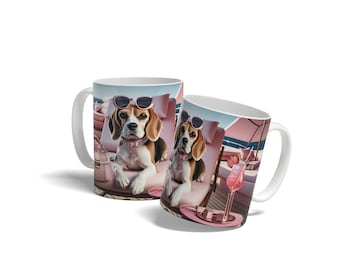 Glamorous Beagle Mug: Chic Dog Lover Gift