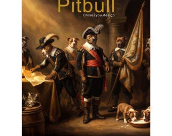 Pitbull Calendar 2027 – Art-Style Dog Calendar with 12 Unique Designs