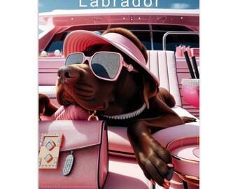 Calendrier artistique du labrador 2024 - 12 styles artistiques uniques