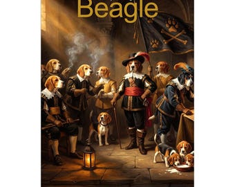 Beagle Wall Calendar 2027 – Artistic Dog Calendar with 12 Unique Beagle Designs