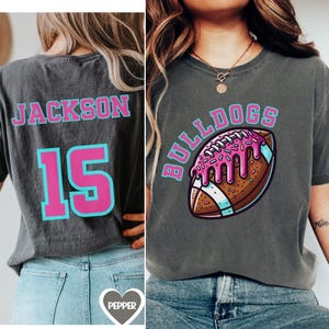 Custom Respect the Drip Football shirt, Team name football mama tshirt, Personalized kids name, Ice cream drip football tee mothers day gift