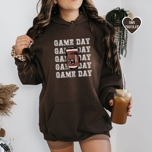Custom football mom sweatshirt, Personalized child number football hoodie, Custom cute game day sweatshirt gift for football mama