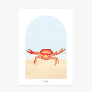 Poster Cancro | Segno zodiacale acquerello o animale totemico | Poster A4 da scaricare o stampare