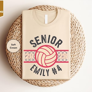 Senior Volleyball Mom Shirt, Volleyball Senior Night Tee, Custom Volleyball Team Shirt, Volleyball Player Gift, Senior Night Gift for Girl