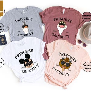 Personalized All Characters Mickey Olaf Grumpy Beauty and the Beast Disney Princess Security Shirt, Disney Dad Shirt