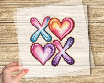 XOXO Valentines DTF Transfer, Heart DTF Transfer, Heart Valentines Transfer, Valentines Day Gift, Love Transfer