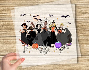 Disney Princess Halloween DTF, Disney Halloween Print, Disney Princess Heat Press, Halloween DTF, Halloween Princess