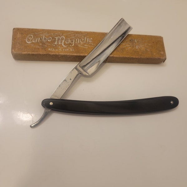 Griffon Carbo Magnetic Straight Razor RESTORED & PROFESSIONALLY HONED