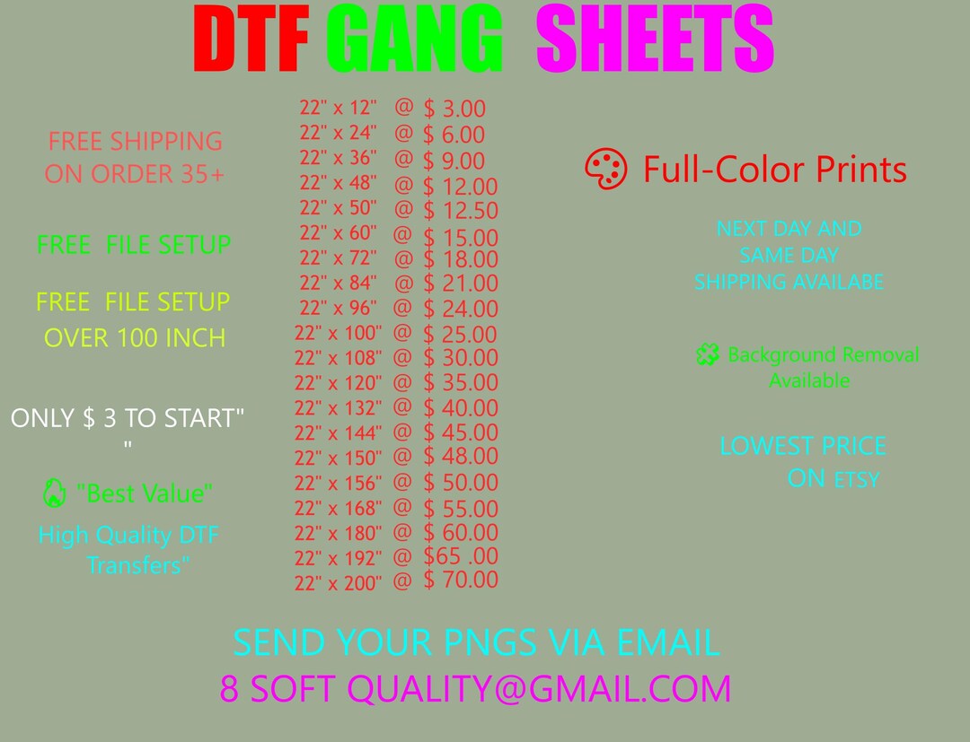 Fall Gang Sheet, Fall DTF Transfers, Autumn DTF Transfer Ready for ...