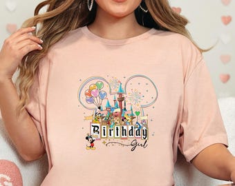 Disney Birthday Shirt, Disneyland Birthday girl Shirts, Disneyland Trip Shirt , Disney Vacation Shirt, Disneyland Magic Castle Shirt.