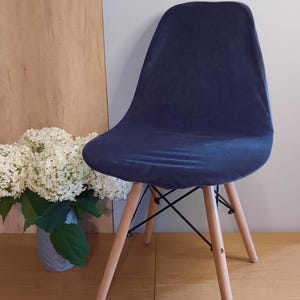 Abito da sera blu elettrico in velluto elasticizzato (Nuovo (secondo la