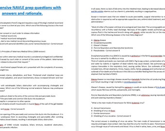 Comprehensive NAVLE prep questions with answers and rationale.