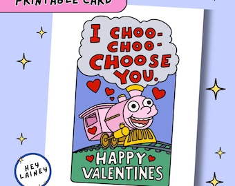 Simpsons Valentine&#39;s Day Card: I Choo-Choo-Choose You (Printable)