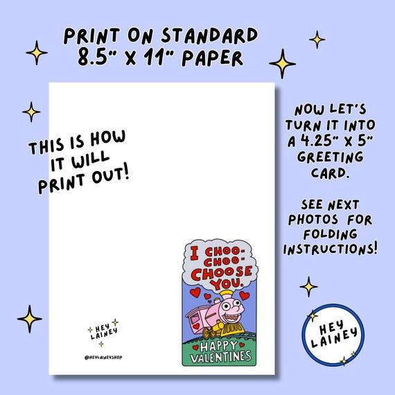 Simpsons Inspired Valentine's Day Card: I Choo-choo-choose You