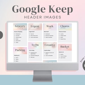 Google Keep Headers | 25 Pastel & Aesthetic Designs