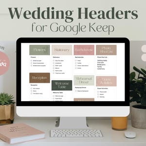 Wedding Google Keep Headers | 25 Aesthetic Designs
