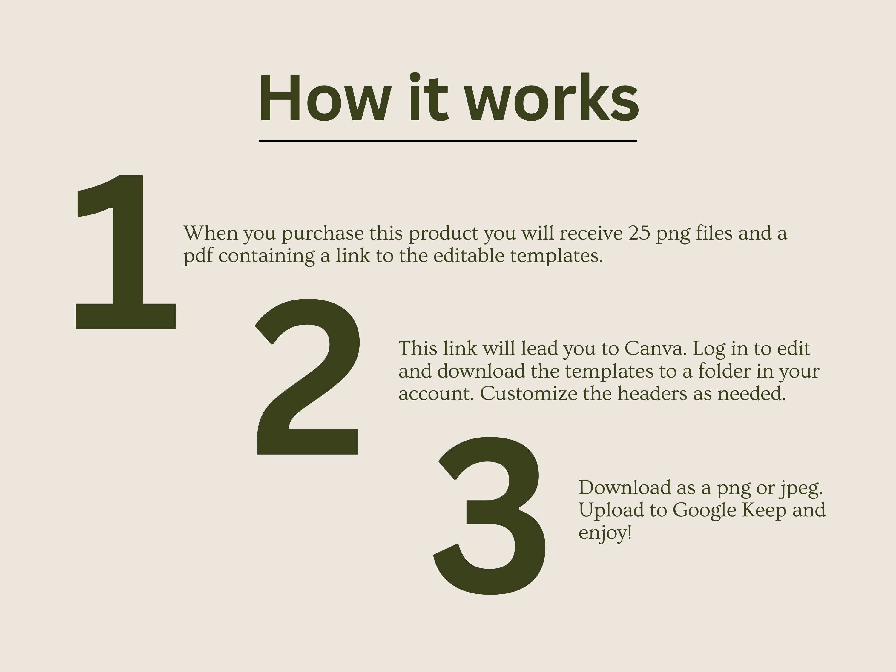 Google Keep Headers | 25 Trendy & Bold Designs (digital Download) - Etsy