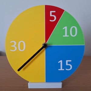 Dalton clock for kids - Time measured by colors