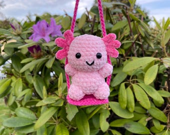 Swingin’ Solotl | Crochet pattern | Ajolote en columpio | Patron | Axolotl