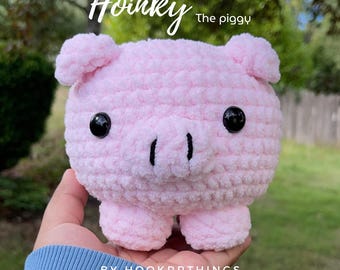 Hoinky the piggy crochet pattern- Hoinky el cerdito