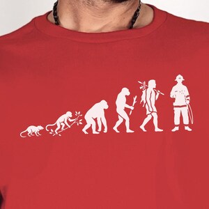 Firefighter Graduate T-Shirt, Evolution Of A Firefighter Design, Thin Red Line First Responder Hero, Fireman Dad Apparel, Firefighter Life image 1