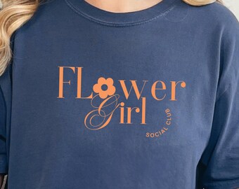 Comfort Colors Flower Girl Shirt, Flower Girl Social Club Tee, Kids Wedding Rehearsal Top, Petal Patrol Toddler Outfit, Flower Girl Tshirt