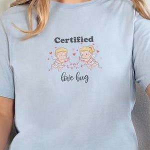 Love Bug Valentine Day Shirt, Certified Love Bug Sweetheart Tee, Romantic Crushin Hearts Apparel, Little Lovebug Kids School Outfit
