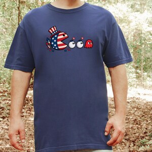 Patriotic Arcade Tee, 4th Of July Fourth, Funny Patriotic Tee, Retro Video Game, Gamer Gift For Him image 9