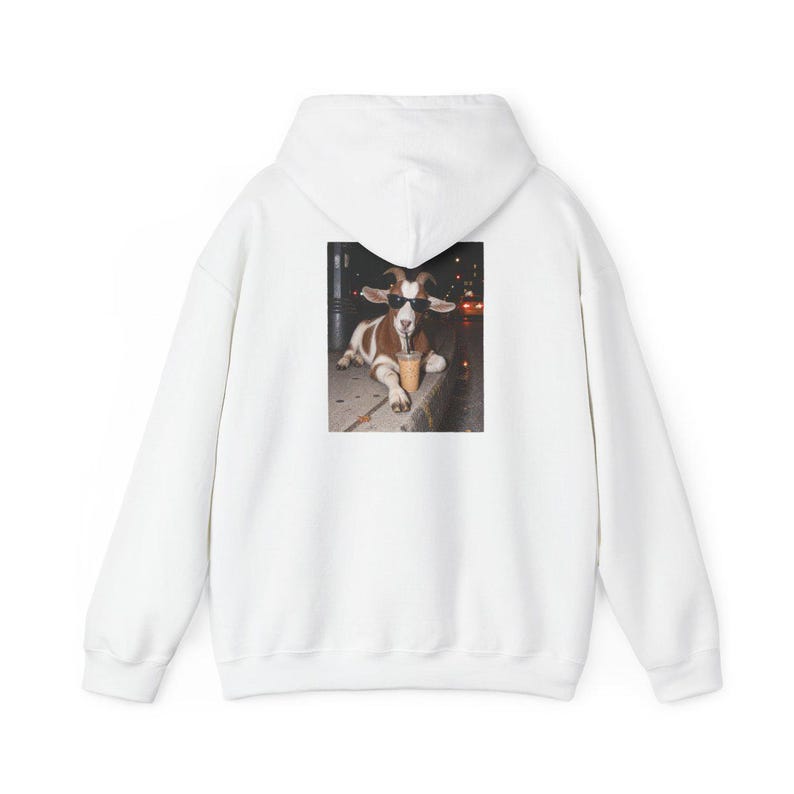 Funny Goat Shirt, Goat Lover Gift, Iced Coffee Tee, Animal Meme Shirt, Farm Life Tee, Coffee Addict Gift, Cool Goat Shirt zdjęcie 12