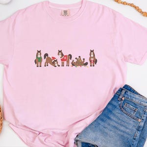 Christmas Horse Shirt, Funny Horse Lover Gift, Equestrian Holiday Sweatshirt, Festive Farm Animal Tee image 1
