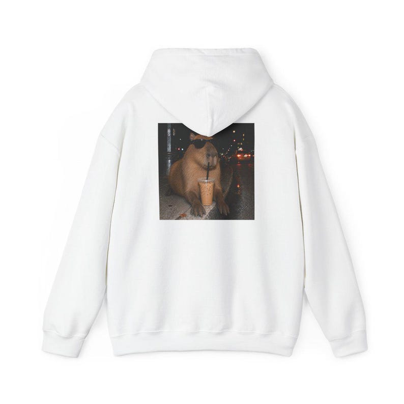 Cooles Capybara-Shirt, Geschenk für Eiskaffee-Liebhaber, Lustiges Tier-T-Shirt, Shirt für Kaffeesüchtige Bild 12