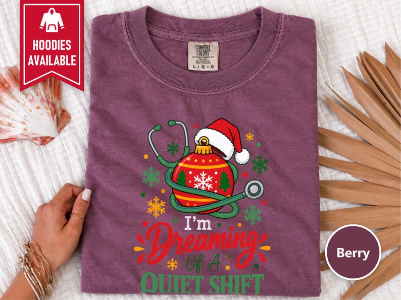 Nurse Christmas Sweatshirt, Funny Nurse Holiday Gift, Quiet Shift Shirt, Christmas ICU Nurse Top, RN Christmas Hoodie image 5