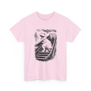 T-Rex Dinosaur Pooping On An Escalator image 10