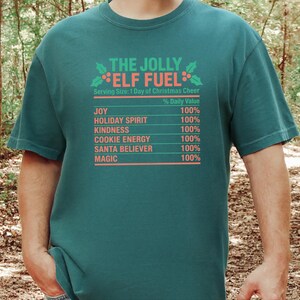 Christmas Elf Shirt, Funny Christmas Tee, Elf Costume, Holiday Family Shirt, Matching Christmas Shirt, Elf Fuel Shirt image 5