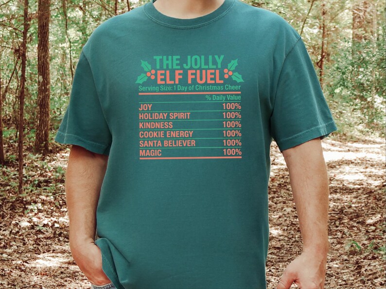 Christmas Elf Shirt, Funny Christmas Tee, Elf Costume, Holiday Family Shirt, Matching Christmas Shirt, Elf Fuel Shirt image 5